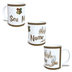 Caneca em cerâmica 325ml Harry Potter com nome Modelo B Orathea - comprar online