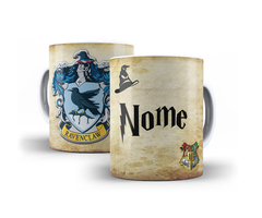 Caneca Branca com Nome Harry Potter 325ml Casas Grifinória, Lufa-Lufa, Corvinal, Sonserina Orathea - Personalize Canecas Azulejos e mais | Orathea Presentes