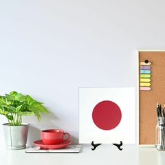 Quadro Azulejo Bandeira do Japão com suporte Orathea na internet