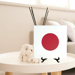 Quadro Azulejo Bandeira do Japão com suporte Orathea - Personalize Canecas Azulejos e mais | Orathea Presentes