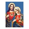 Quadro Sagrado Coracao de Jesus e Maria em MDF 20x27cm Decorativo – Orathea