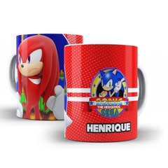 Caneca Estilo Sonic personalizada com nome 325ml Orathea na internet