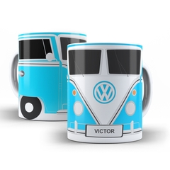 Caneca Personalizada Kombi para personalizar o nome 325ml em cerâmica Orathea na internet