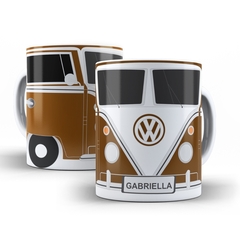 Imagem do Caneca Personalizada Kombi para personalizar o nome 325ml em cerâmica Orathea