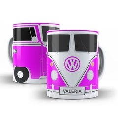 Caneca Personalizada Kombi para personalizar o nome 325ml em cerâmica Orathea