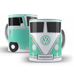 Caneca Personalizada Kombi para personalizar o nome 325ml em cerâmica Orathea - comprar online