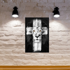 Quadro Leão de Judá MDF 20x27cm Decorativo – Orathea na internet