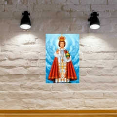 Quadro Menino Jesus de Praga Placa MDF 20x27cm Decorativo – Orathea na internet