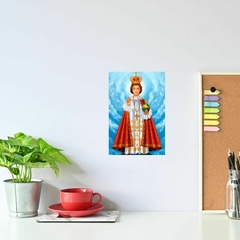 Quadro Menino Jesus de Praga Placa MDF 20x27cm Decorativo – Orathea - loja online