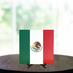 Quadro Azulejo Bandeira do México com suporte Orathea - comprar online