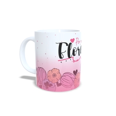 Caneca Por onde for Floresça 325ml em cerâmica Orathea - comprar online