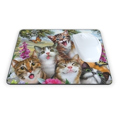 Mouse Pad Gatos Fofinhos 21x15cm Orathea - comprar online