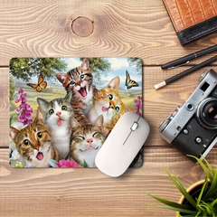 Mouse Pad Gatos Fofinhos 21x15cm Orathea na internet