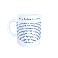 Caneca Nossa Senhora dos Aflitos Religioso em cerâmica 325ml Orathea - comprar online