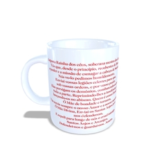 Caneca Nossa Senhora dos Anjos Religioso em cerâmica 325ml Orathea - comprar online