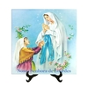 Quadro Azulejo Nossa Senhora de Lourdes Religioso com suporte Orathea