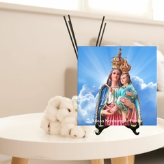 Quadro Azulejo Nossa Senhora da Penha Religioso com suporte Orathea na internet