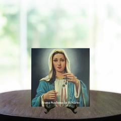 Quadro Azulejo Nossa Senhora do Rosário Religioso com suporte Orathea - comprar online