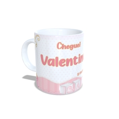 Caneca Cheguei personalizado com nome 325ml em cerâmica Orathea na internet