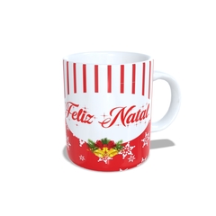 Caneca Feliz Natal para personalizar o nome 325ml Orathea na internet