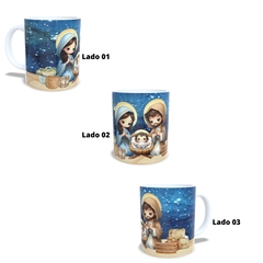 Kit caneca em cerâmica e Quadro Azulejo no tamanho 15x15cm decorativo Natal - loja online