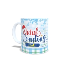 Caneca de Natal com o Stitch em cerâmica branca 325ml Orathea - comprar online