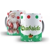 Caneca Feliz Natal para personalizar o nome 325ml Modelo 2 Orathea 
