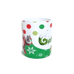 Caneca Feliz Natal para personalizar o nome 325ml Modelo 2 Orathea na internet