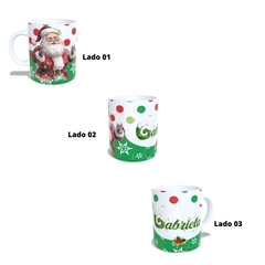 Caneca Feliz Natal para personalizar o nome 325ml Modelo 2 Orathea - loja online