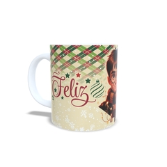 Caneca Feliz Natal com Harry Potter em cerâmica branca 325ml Orathea - comprar online