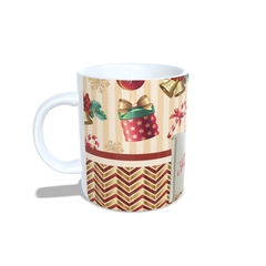 Caneca Feliz Natal para personalizar o nome 325ml Modelo 3 Orathea - comprar online