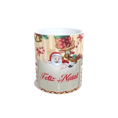 Caneca Feliz Natal para personalizar o nome 325ml Modelo 3 Orathea na internet