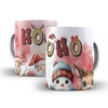 Caneca Natal Ho Ho Ho 325ml em cerâmica Orathea 