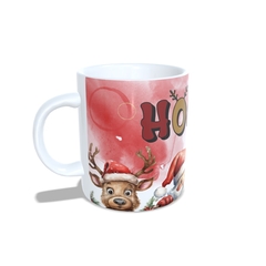 Caneca Natal Hô Hô Hô 325ml em cerâmica Orathea - comprar online