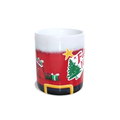 Caneca Feliz Natal Hô Hô Hô 325ml em cerâmica Orathea na internet