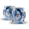 Caneca Feliz Natal Papai Noel 325ml em ceramica Modelo 2 Orathea 