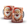 Caneca Feliz Natal Papai Noel 325ml em ceramica Orathea 

