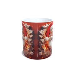 Caneca Feliz Natal Papai Noel 325ml em cerâmica Orathea na internet