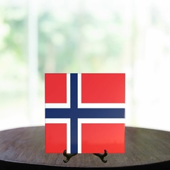 Quadro Azulejo Bandeira da Noruega com suporte Orathea - comprar online