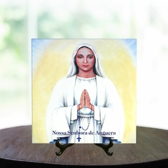 Quadro Azulejo Nossa Senhora de Anguera Religioso com suporte Orathea - comprar online