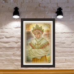 Quadro Religioso Nossa Sra. da Salette 21x30cm Moldura Preta marca Orathea - comprar online