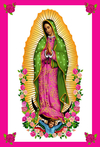 Quadro Nossa Sra. de Guadalupe MDF 20x27cm Decorativo  Orathea