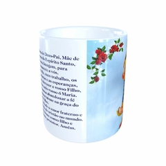 Caneca Nossa Senhora da Abadia Religioso em cerâmica 325ml Orathea - comprar online