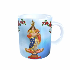 Caneca Nossa Senhora da Abadia Religioso em cerâmica 325ml Orathea na internet