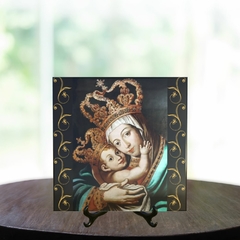 Quadro Azulejo Nossa Senhora da Alegria Religioso com suporte Orathea - comprar online