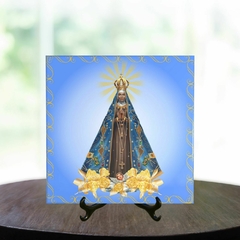 Quadro Azulejo Nossa Senhora Aparecida Religioso com suporte Orathea - comprar online