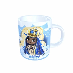 Caneca Nossa Senhora Aparecida Religioso AA2 em cerâmica 325ml Orathea na internet