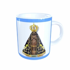 Caneca Nossa Senhora Aparecida Religioso AA4 em cerâmica 325ml Orathea na internet