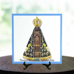 Quadro Azulejo Religioso Nossa Senhora Aparecida com suporte Orathea - comprar online