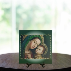 Quadro Azulejo Nossa Sra. Do Bom Conselho Religioso com suporte Orathea - comprar online